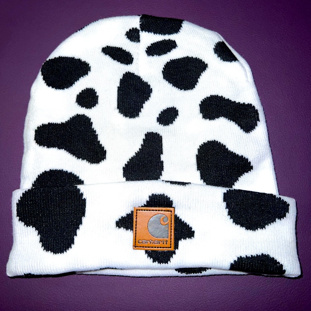 Women’s Cow Print Carhartt Beanie